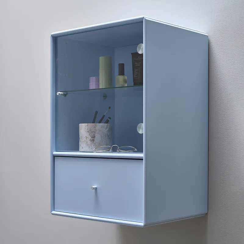 Quadrant  Sunrise vitrineskap 40x59cm med skuff og glassdør