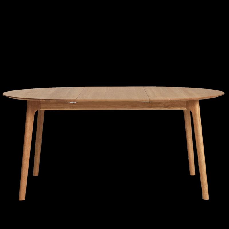 RO Salon spisebordØ120cm i eik, uttrekkbart